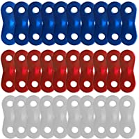 Zuzer Tensor Cuerda Camping- 30pcs Tensores de Cuerda Cuerda Tensora para Tienda de Camping Senderismo al Aire Libre